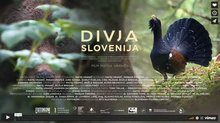 naravoslovni dokumentarni film Divja Slovenija, angleška različica