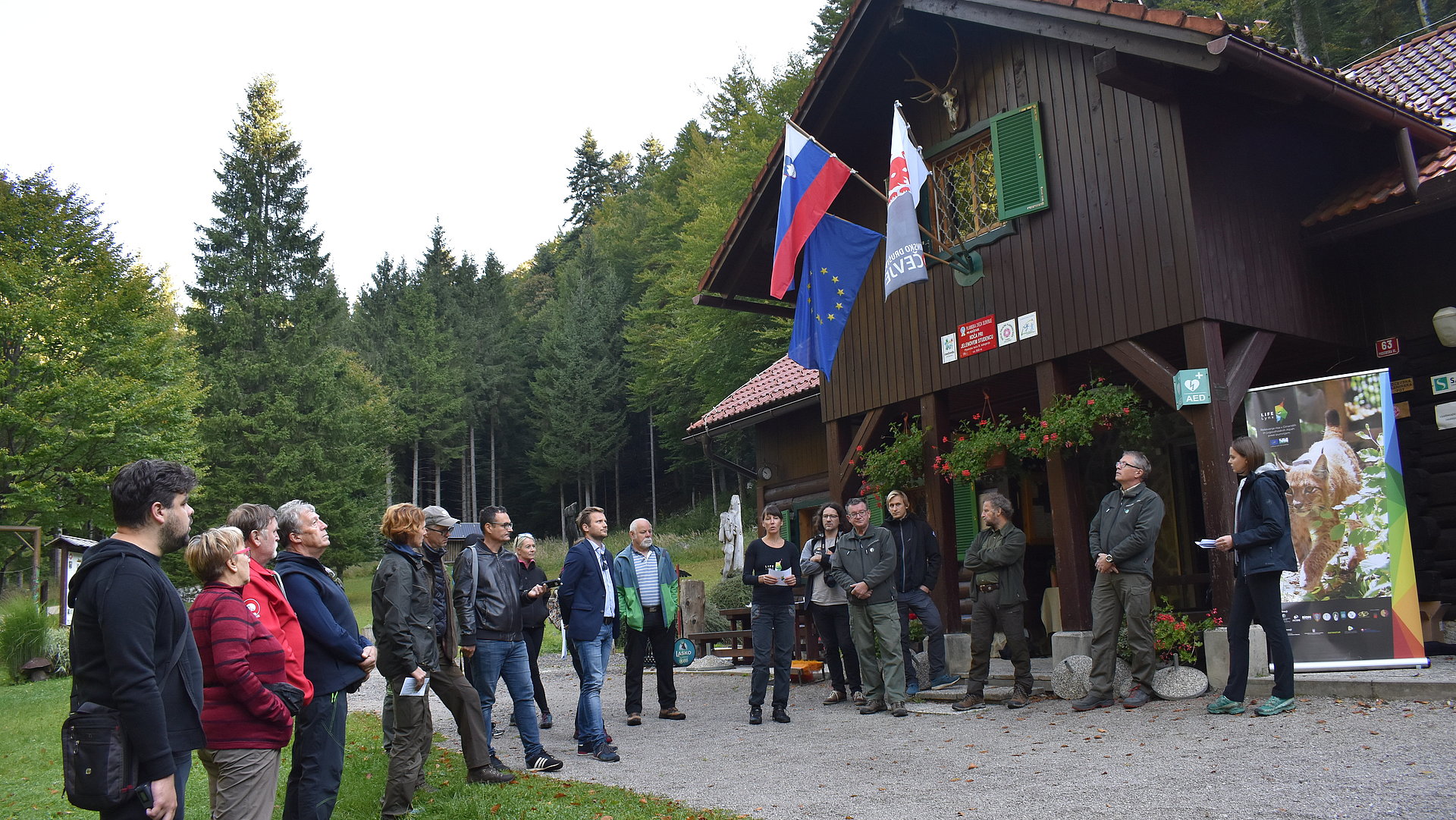 Tiskovna konferenca ob odprtju Risove učne poti na Kočevskem